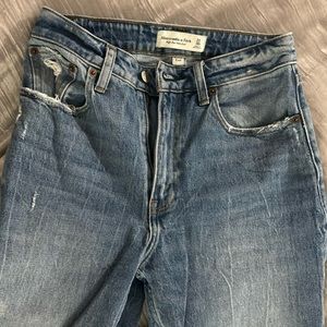 High Rise Denim Pants